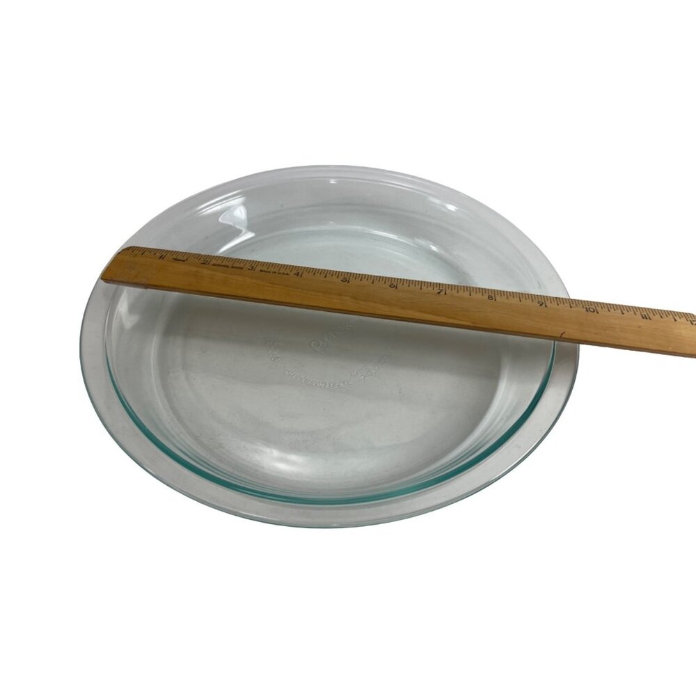 Pyrex Clear Glass 9.5-Inch Pie Dish Baking Plate Round Oven Safe
